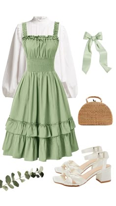 Stile Blair Waldorf, Adrette Outfits, Cottagecore Outfit, Fest Outfits, Cottagecore Outfits, Cute Dress Outfits