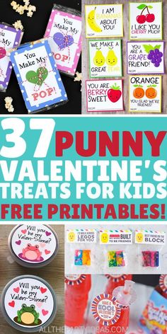 37 funny valentine's treats for kids that are free printables