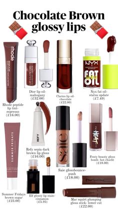 🍫🫦 Brown Lipgloss, Chocolate Lips, Brown Lips, Lipgloss Makeup, Birthday Cake Decorating Ideas, Ring Case, Cake Decorating Ideas, Birthday Cake Decorating, Lipsticks