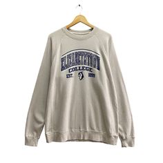 Vintage Elizabeth Town College Cream Sweatshirt Xlarge Elizabeth Town Crewneck Elizabeth Town College Sweater Pullover Print Logo Jumper by brixtonclothing on Etsy Cream Sweatshirt, College Sweater, Coffee Logo, College Sweatshirt, Sweater Pullover, Print Logo, Sweat Shirt, Gender Neutral, Jumper