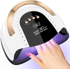 PRICES MAY VARY. 🥰【High Power Dual Light Source】Our 268W UV LED Nail Lamp is designed with high power dual light sources, making gel polish cure faster and reducing drying time. With 57 evenly distributed UV+LED bulbs, this lamp ensures even drying of your nails. It is suitable for curing a variety of gels, including primer, topcoat, UV glue, building glue, gem glue, polyglue, and color polishing, providing professional results.We suggest do not let the lamp working continuously more than 2 hou Nail Dryers, Uv Nail Lamp, Nail Dryer, Led Nail Lamp, Uv Nails, Nail Lamp, Uv Lamp, Pedicure Nails, Professional Nails