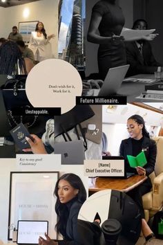 Business Woman Collage, Business Women Goals, Business Owner Black Women, Office Job Aesthetic Black Women, Black Attorney Women Aesthetic, Business Women Tips, Motivation For Business Women, Black Ceo Aesthetic, Black Women Business Owners