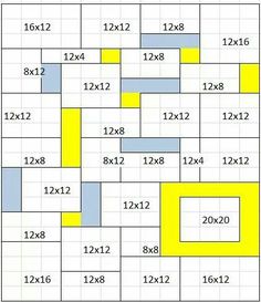 the number of squares and numbers in each square are shown on this gridded diagram