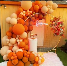 DIY 134Pcs Double-Stuffed Balloon Garland Arch Kit Balloon Decorating Strip Kit for Garland Double Layer Matte Orange Cream Peach Apricot - Lasercutwraps Shop Balloon Garland Orange, Shades Of Orange Party, Sunset Balloon Garland, Orange Balloon Decorations, Orange Balloon Arch, Orange Balloon Garland, Peach Balloons, Balloons Gift, Orange Birthday