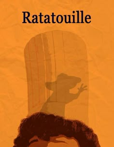 the poster for ratatoulie shows a man's face and shadow