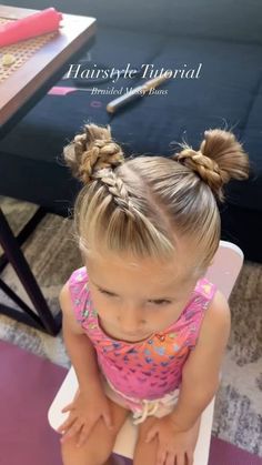 Toddler Church Hairstyles, Bun Gymnastics Hair, Gymnastics Updos For Long Hair, Competition Gymnastics Hair, Gymnast Competition Hair, Quick School Hairstyles Kids, Easy Gymnastics Hair, Toddler Hair Ideas Girl, Gymnasts Hairstyles