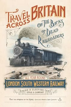 an advertisement for the london south western railway