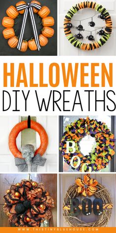 halloween diy wreaths that are easy to make