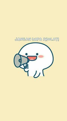 a cartoon character holding a megaphone with the words, person lupa holati