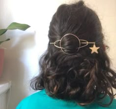 Pretty Hair Pins, Hair Pins Aesthetic, Space Accessories, Hair Slide, Handmade Brass, Bijoux Diy, Dream Jewelry, Jewelry Inspo