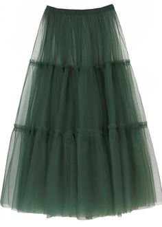 Fashion Green Patchwork tulle a line skirts SpringFabric: TulleSize & Fit: This garment fits true to size.Length: Size S measures 30.42"from waist to hem.Waist:Fitted - elastic waist allows stretch Hip: Loosely Fitted. room for hips. Hand Wash Cold. Dark Green Tulle Skirt, Princess Skirts, Green Tulle Skirt, Ballet Wear, Clothes Skirt, Green Tulle, Outfits Woman, Princess Skirt, Fairy Clothes