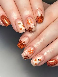 Healthy Abs, Bee Nails, Ghost Pattern, Art Hacks, Cute Nails For Fall, Smink Inspiration, Purple Nail, Short Nails Art