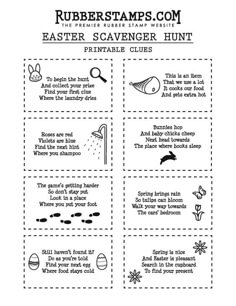 an easter scavenger printable for kids to use on their own crafts and activities