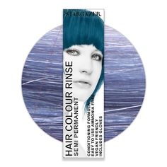 The Stargazer semi-permanent hair dye offers vibrant, long-lasting color that can last up to 15 washes in pre-lightened hair and up to 8 washes in un-pre-lightened hair. The formula is gentle on the hair and scalp, and is suitable for all hair types. Gloves are included in each box to make application easier, and the bottle is large enough to cover shoulder-length hair. Our hair dye formula is also cruelty-free and vegan, making it a responsible choice for customers. Our Stargazer semi-permanent Wash Out Hair Color, Blue Hair Dye, Makeup Fixing Spray, Permanent Hair Dye Colors, Glitter Hair Spray, Lightened Hair, Hair Mascara, Hair Color Spray, Dyed Hair Blue