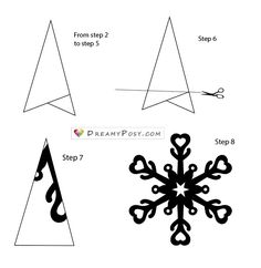 how to make a snowflake out of paper