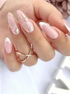 30 Gorgeous Pink and White Wedding Nails For Blushing Brides Wedding Pink Nails, Pink Wedding Nails For Bride, Pink And White Wedding Nails, Nail Ideas Pink And White, Pink Nails Wedding, Nude Wedding Nails, White Wedding Nails, Pink And White Nail Designs, Pink Nail Design