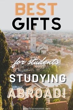 Best Gifts for Students Studying Abroad! Gifts For The Traveler, Study Abroad Gifts, International Travel Essentials, Gifts For Students, Graduation Gift Ideas, Travel Essentials List, Student Travel