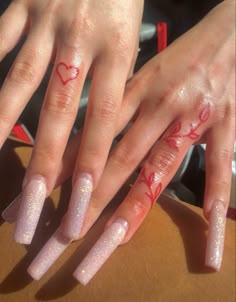 Small Red Finger Tattoo, Cute Small Tattoos On Hand, Red Tattoo On Finger, Red Ink Tattoo Ideas Design, Baddie Simple Tattoos, Red And White Ink Tattoo, Spanish Hand Tattoos, Red Ink Finger Tattoos For Women, Cute Small Red Tattoos For Women