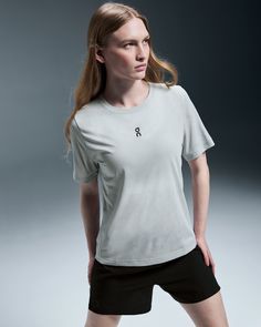 The versatile running tee that takes you from town to trail. Textural to touch and durable enough to take on the great outdoors, this tee is constructed in an engineered jacquard knit. As an added bonus, it’s breathable and sweat-wicking too. To keep you feeling fresh even when the pace picks up. In every movement, the Trail-T is designed to fit comfortably onto your body. With forward-sided seams for shape and structure while on the move. Got all your snacks and other essentials stashed in your Sporty Stretch T-shirt For Outdoor, Functional Tops For Running With Relaxed Fit, Breathable Athleisure T-shirt For Outdoor, Technical Athletic Fit Tops For Outdoor, Athleisure Crew Neck T-shirt For Outdoor Activities, Gray Crew Neck Activewear For Outdoor, Sporty Relaxed Fit Top For Outdoor, Go-dry Athleisure T-shirt For Outdoors, Athleisure Go-dry T-shirt For Outdoor Activities