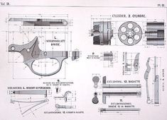 an image of some type of mechanical device in blueprint or woodcuting paper