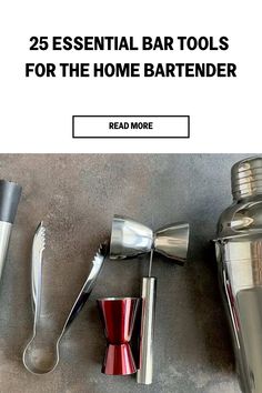 25 Essential Bar Tools For the Home Bartender Channel Knife, Home Bartender, Mint Julep Cocktail, Home Bar Sets, Electric Juicer, Fine Mesh Strainer, Bar Spoon, Sugar Cubes