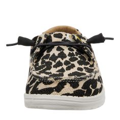 Seriously stylish, but wild at heart, the Wendy Leopard’s animal prints are the new neutral. A perfect combination of legendary comfort and effortless charm.Shoe Specs: Textile upper Elastic laces Lightweight outsole Flexible outsole Easy-on system Travel ready Removable foam insole Relaxed Fit: Ample roominess allows for laid-back, easygoing feel Cheetah Hey Dudes, School Uniform Shoes, School Uniform Kids, Hey Dudes, Wild At Heart, Most Comfortable Shoes, Wide Shoes, Hey Dude, Elastic Laces