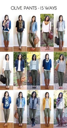 Green Pants Outfit, Hiking Tattoo, Mode Tips, Olive Pants, Look Jean, Teaching Outfits, Olive Green Pants, Moda Jeans, Mode Casual