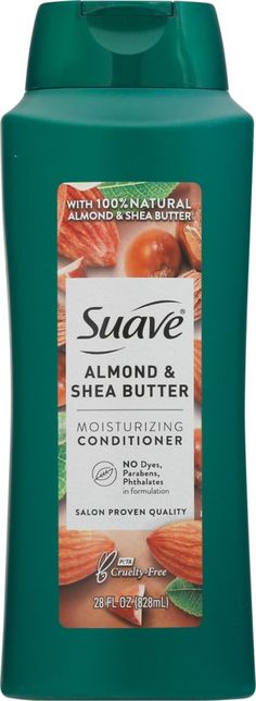 Suave Almond & Shea Butter Moisturizing Conditioner is infused with 100% natural almond and shea butter, which are known for their rich emollients. Our rich deep conditioner hair formula works to replenish hair to leave it feeling well-nourished and beautiful. MOISTURIZING CONDITIONER: Suave Professionals Almond + Shea Butter Conditioner for dry hair replenishes as it conditions, leaving you with moisturized hair that is well-nourished and beautiful HAIR CONDITIONER FOR DRY HAIR: This moisturizi Shea Butter Conditioner, Hair Shampoo And Conditioner, Conditioner For Dry Hair, Hair Formula, Deep Hair Conditioner, Deep Conditioning Hair, Conditioner Hair, Feeling Well, Moisturizing Conditioner