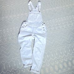 Selling These Cute Overalls From The Gap. Purchased About A Year Ago But Never Worn. Semi Fitted. So Versatile. Size Small And True To Size. Gap Washed Cotton Jeans, White Cotton Overalls With Relaxed Fit, Casual White Relaxed Fit Overalls, Trendy Distressed Cotton Overalls, Casual Cotton Distressed Overalls, Trendy High Rise Cotton Overalls, Casual Fitted Cotton Overalls, Trendy High-rise Cotton Overalls, Gap Fitted Cotton Jeans