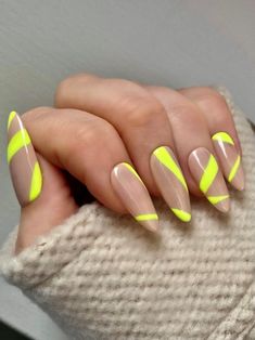 Summer Yellow Nails, Yellow Nail Designs, Nails Neon, Yellow Nail Art, Yellow Nail, Nail Board, Nails Yellow