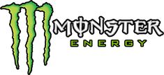 the monster energy logo on a white background