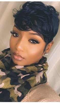 Black Hair Short Cuts, Short Black Hair, Short Sassy Hair, Human Wigs, Hair Pixie, Sassy Hair, Short Black Hairstyles, Cute Hairstyles For Short Hair, Relaxed Hair