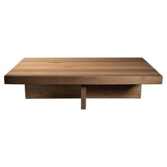 a wooden table with one shelf on top and the other end open to show it's wood grain