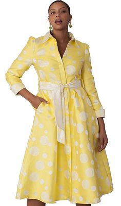 Chancele 9728 yellow polka dot dress Spring Polka Dot Midi Dress, Polka Dot Spring Midi Dress, Polka Dot Midi Dress For Spring, Chic Polka Dot Dresses For Spring, Elegant Polka Dot Midi Dress For Spring, Polka Dot Midi Dress For Formal Occasions, Formal Polka Dot Midi Dress For Summer, Polka Dot Midi Dress For Summer Formal, Polka Dot Midi Length Dress For Daywear