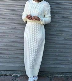 Bodycon Dress Pattern, Crochet Bodycon Dresses, Muslim Style, Sweater Dress Oversized, Mode Crochet, Stylish Crochet, Crochet Dresses, Casual Party Dresses, Long Sweater Dress