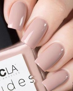 Nail Nude, Squoval Nails, Pink Nail, Neutral Nails, Elegant Nails, Manicure Y Pedicure, Chic Nails, Short Acrylic Nails