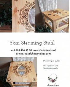 Vaginal Steaming Chair
Der Thron für dein Vaginal Steaming Womb Wisdom, Awakening Women, Steam Box, Herbal Steam, Herbal Medicine Recipes, Diy Stool, Esthetics Room, Red Tent