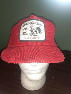 Vintage N.B. Harty Corduroy Hat Cap. Vintage Corduroy Trucker Cap, Vintage Corduroy Snapback Hat With Curved Brim, Vintage Corduroy Snapback Trucker Hat, Vintage Corduroy Snapback Baseball Cap, Vintage Corduroy Trucker Hat, Vintage Corduroy Cap, Corduroy Cap, Corduroy Hat, Vintage Hat