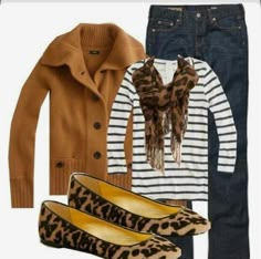 Diy Jeans, Leopard Print Shoes, Jeans Shoes, Casual Chique, Woman Style, Print Shoes, Work Wardrobe