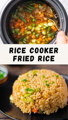 rice cooker fried rice is an easy and delicious side dish that can be made in less than 30 minutes