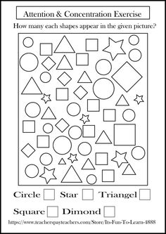 Attention & Concentration building Exercise Toys Worksheets, Increase Attention Span, Concentration Activities, Cognitive Exercises, Visual Perceptual Activities, Solve The Puzzle, Visual Perception Activities, Cognitive Activities, English Teaching Materials