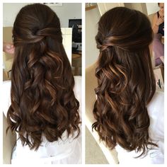 #weddinghair #curls #elegnathair #beautifulbride Best Wedding Hairstyles, Wedding Hair Inspiration, Wedding Hair Down, Wedding Hairstyles For Long Hair, African Hairstyles, Diy Makeup