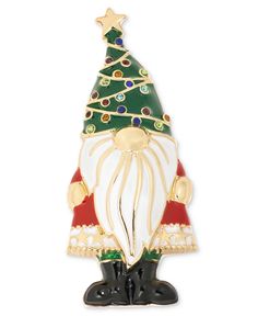 a christmas ornament with a santa clause on it