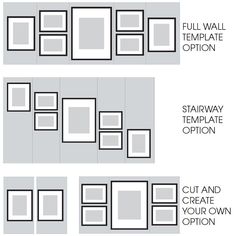 four different types of frames are shown in the diagram below, with text describing how to put