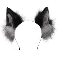 PRICES MAY VARY. [MATERIAL AND CRAFTSMANSHIP]: Handmade animal ears hair accessories, fluffy, lightweight, made of high quality multi-color simulation fur material, using hand-dyed, hand-shaved process, colorful and visually appealing. The animal ear part is built-in skeleton, well-made, very comfortable and soft to touch, real touch, as if like real animal ears. [FASHIONABLE AND INNOVATIVE STYLE]: This stylish simulated animal wolf ear headwear can meet your cool dress up! The black and grey dy Wolf Cat, Dog Ears Headband, Bohemian Hair Accessories, Wolf Ears, Cat Ears Headband, Style Kawaii, Accessories Ear, Cosplay Hair, Ears Headband