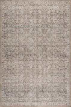 an area rug with grey and beige colors