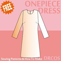 the sewing pattern for this dress is easy to sew