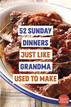 the cover of 52 sunday dinners just like grandma used to make