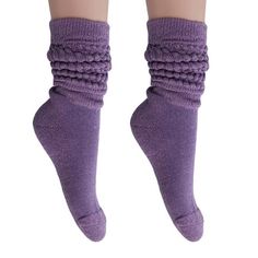 AWS/American Made 2 Pairs Extra Long Cotton Slouch Socks Slouch Socks for Women Extra Heavy and Long. Step into a world of nostalgic comfort with our Retro Ribbed Slouch Socks for Women from AWS/American Made. Our Slouch Socks Crafted with a blend of Cotton premium material, these socks offer a cozy and stylish addition to your wardrobe. Inspired by the iconic fashion of the '80s and '90s, these slouch socks feature a classic ribbed design that adds texture and charm to any outfit. Whether you'r Trendy Socks, Slouch Socks, Sock Crafts, Purple Outfits, Iconic Fashion, Running Socks, Socks For Women, Cute Socks, Knee High Socks