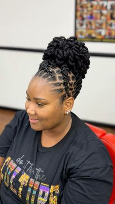 Formal Loc Styles Black Women, Loc Updo Styles Long, Lock Style, Short Black Hairstyles, Black Hairstyles, Locs Hairstyles